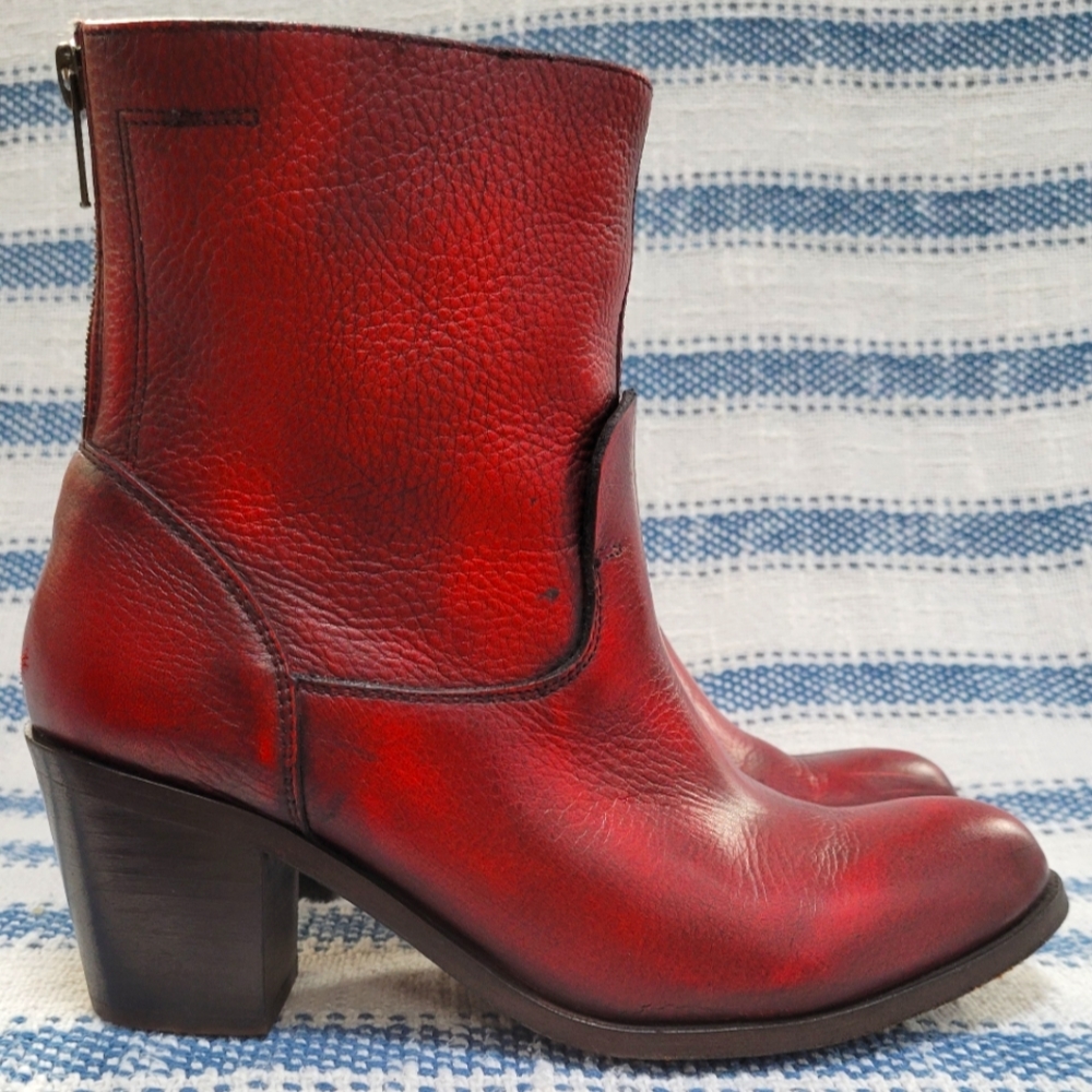 Dolce Vita Red Leather Boots
